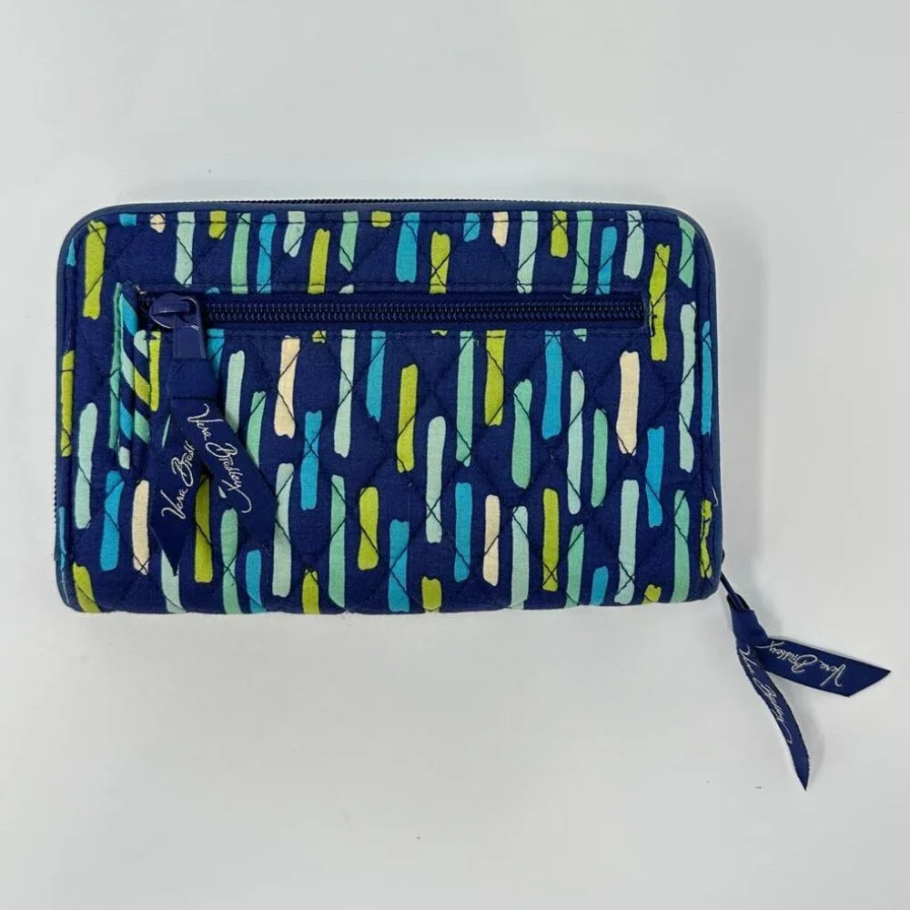 Vera Bradley Turnlock Wallet Katalina Showers Zip Around Organize